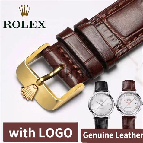 rolex leather watches|authentic rolex leather strap.